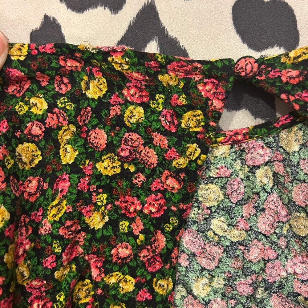 Floral Long Sleeve Maxi Dress in Black and Pink - Picture 12 of 12
